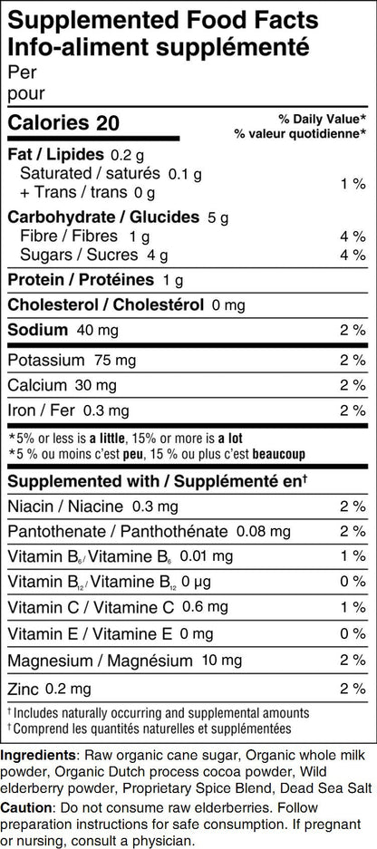 Organic Elderberry Hot Chocolate- 250 grams