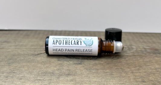 Tension Head Pain Release Warming Essential Oil Blend Roll-On