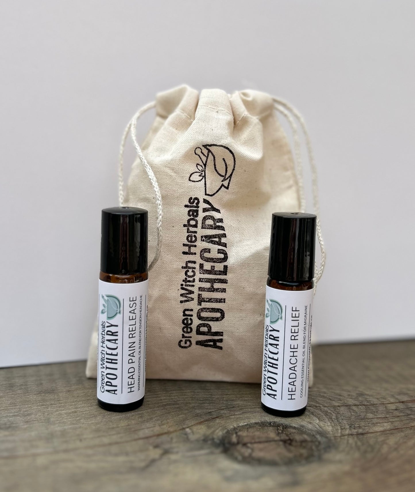 Tension Head Pain Release Warming Essential Oil Blend Roll-On