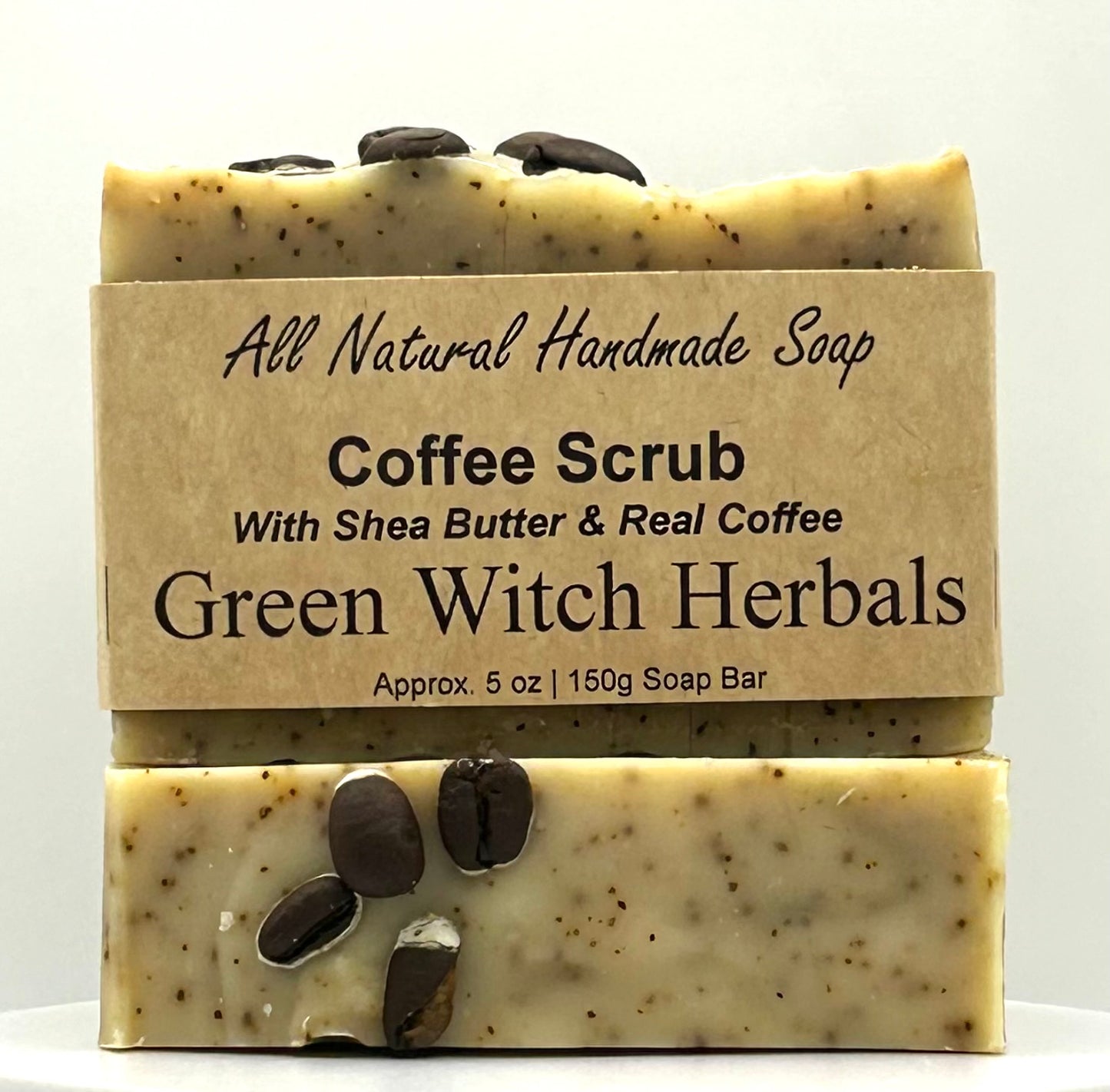 Coffee Scrub Shea Butter Fragrance-Free Soap Bar