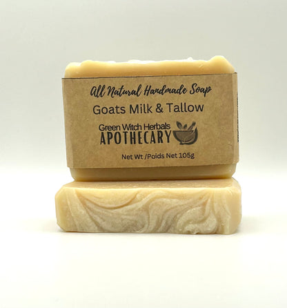 Unscented Goats Milk & Tallow Soap Bar