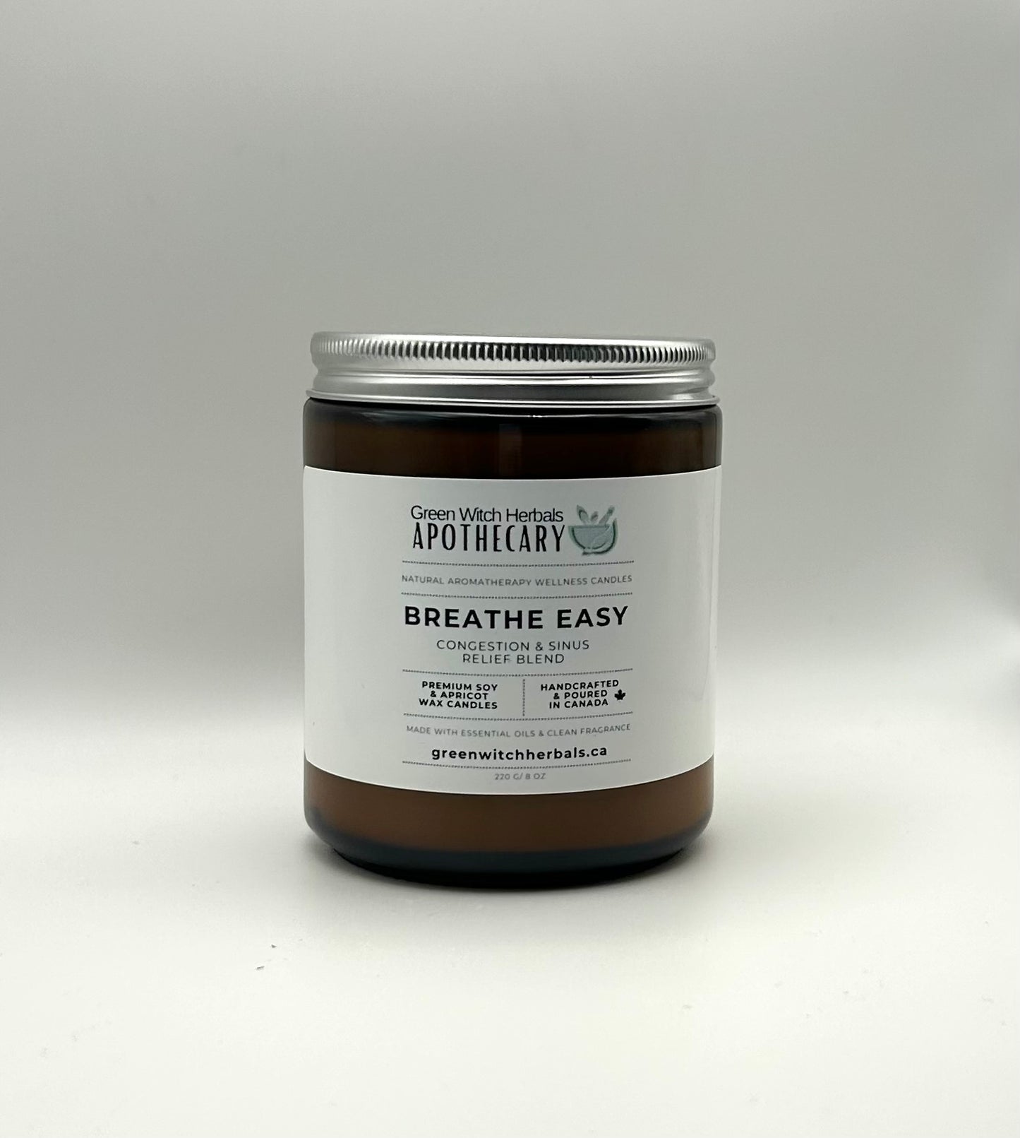 Breathe Easy Congestion & Sinus Relief Natural Aromatherapy Wellness Candle