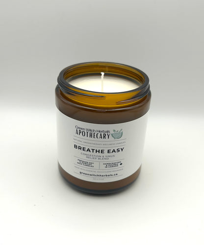 Breathe Easy Congestion & Sinus Relief Natural Aromatherapy Wellness Candle