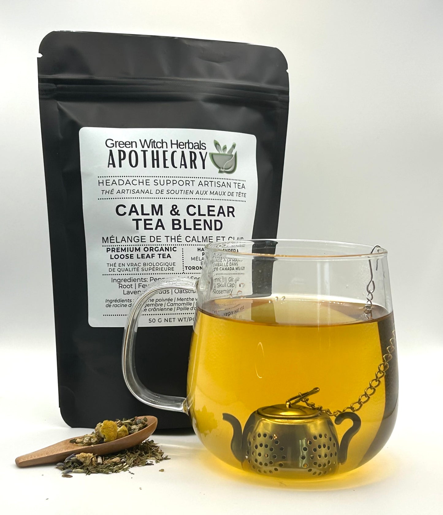 Calm & Clear Headache Support Artisan Herbal Tea Blend