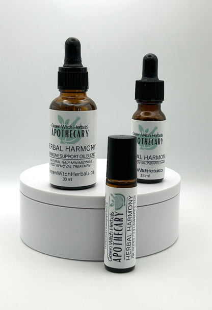 All Natural Hair Minimizing Treatment | Herbal Harmony Hormone Support Oil Blend