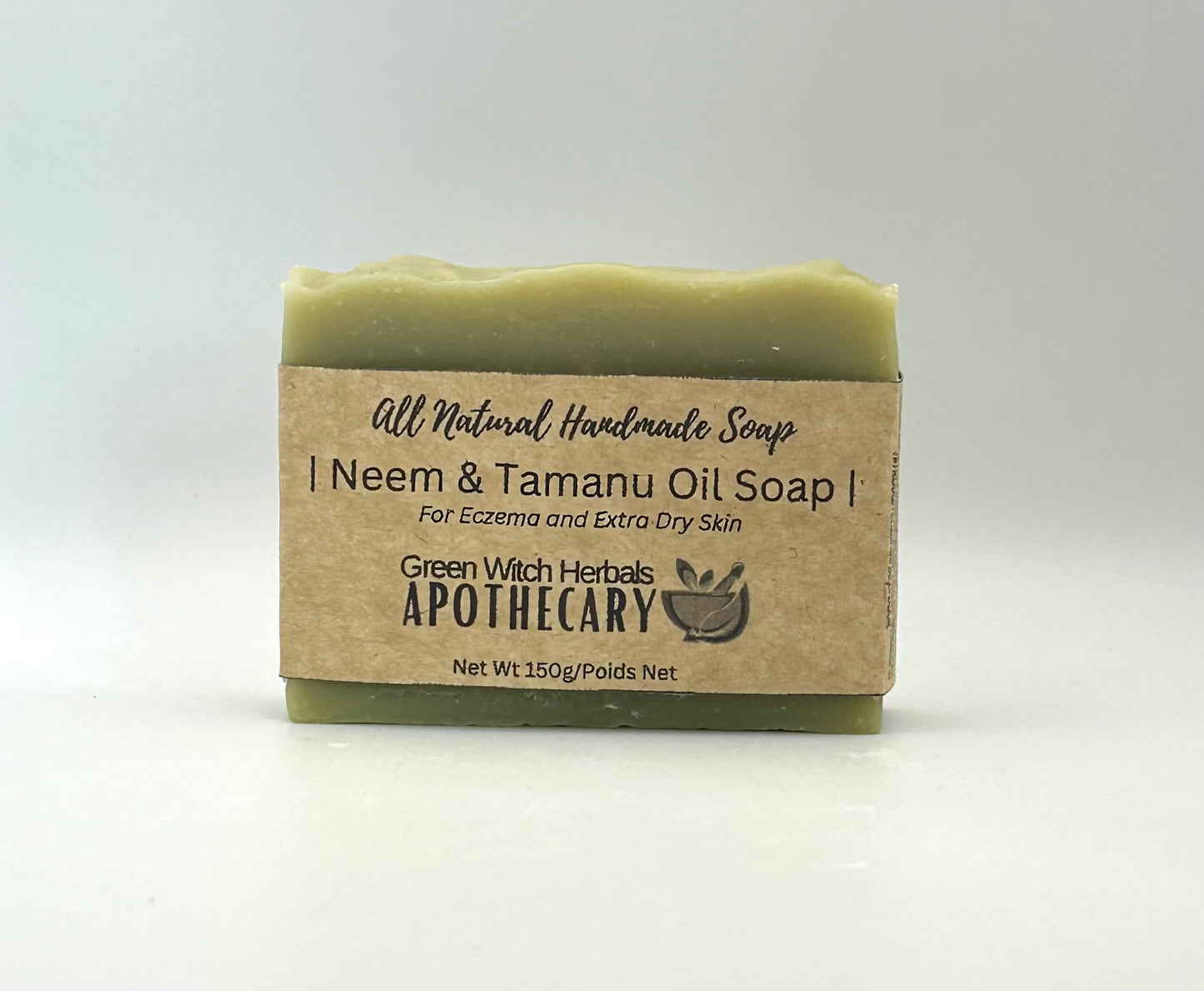 Neem & Tamanu Oil Soap Bar For Eczema and Extra Dry Skin Relief