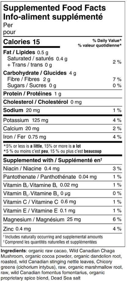 Earthkeeper's Brew: Herbal Chaga Mocha (caffeine-free; sugar-free; dairy-free)