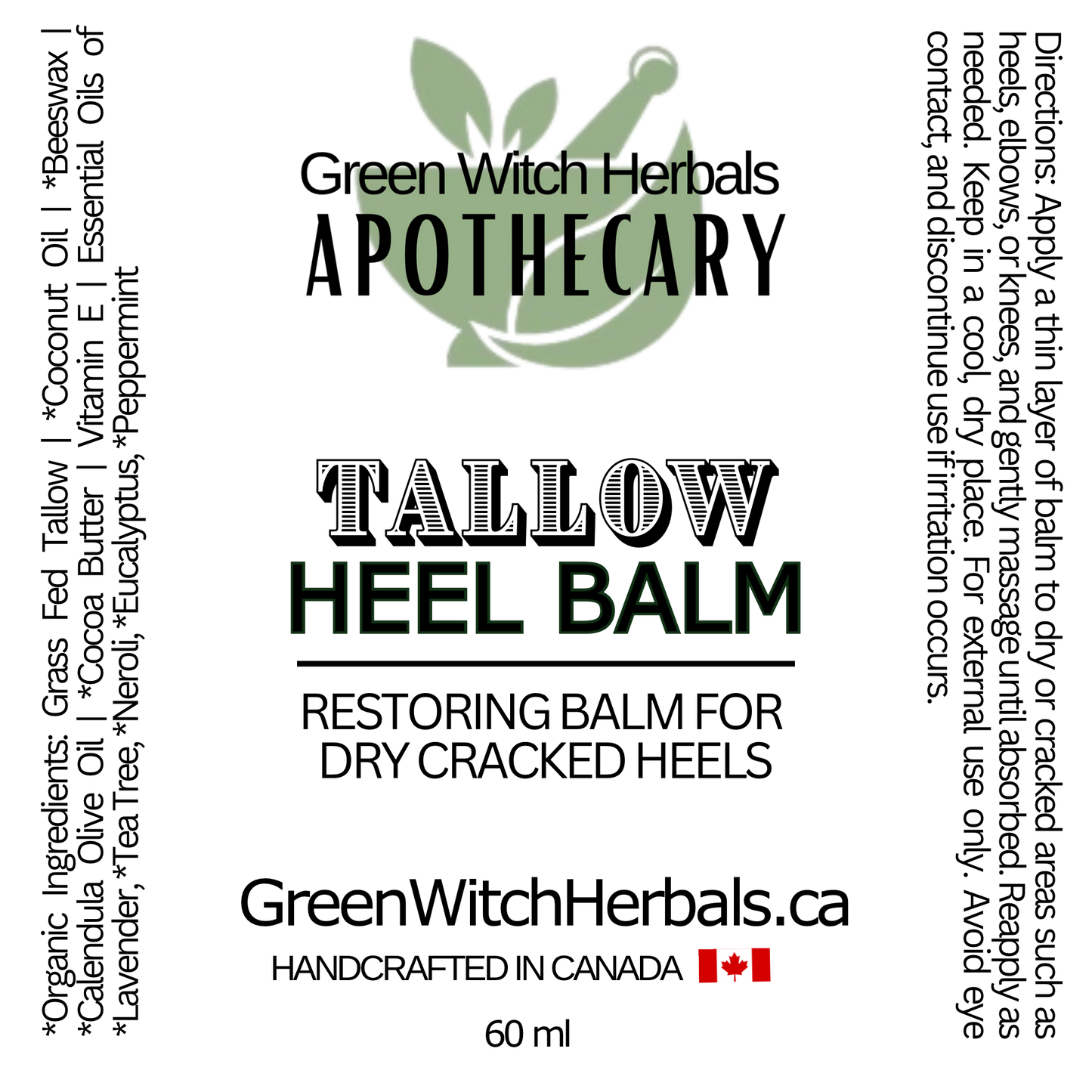 Tallow Heel Balm Stick